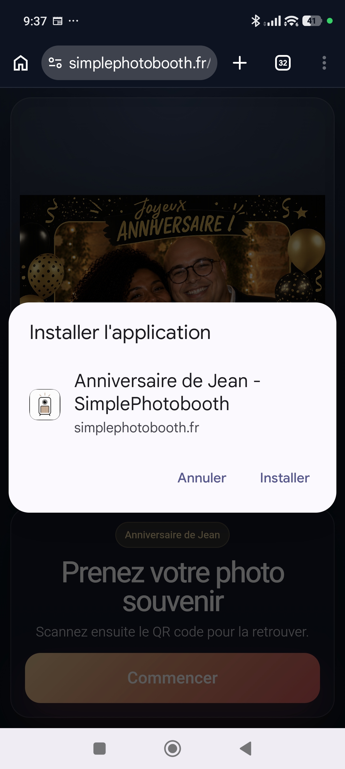 Valider l’installation
