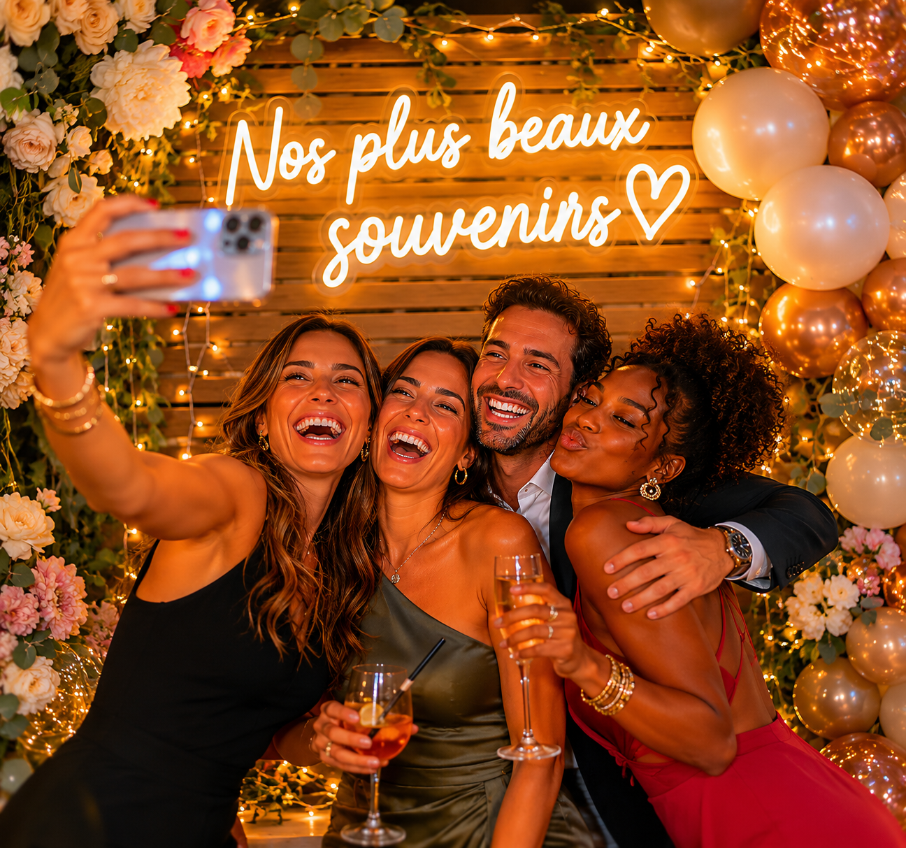 Le mur de souvenir est une invitation aux selphies