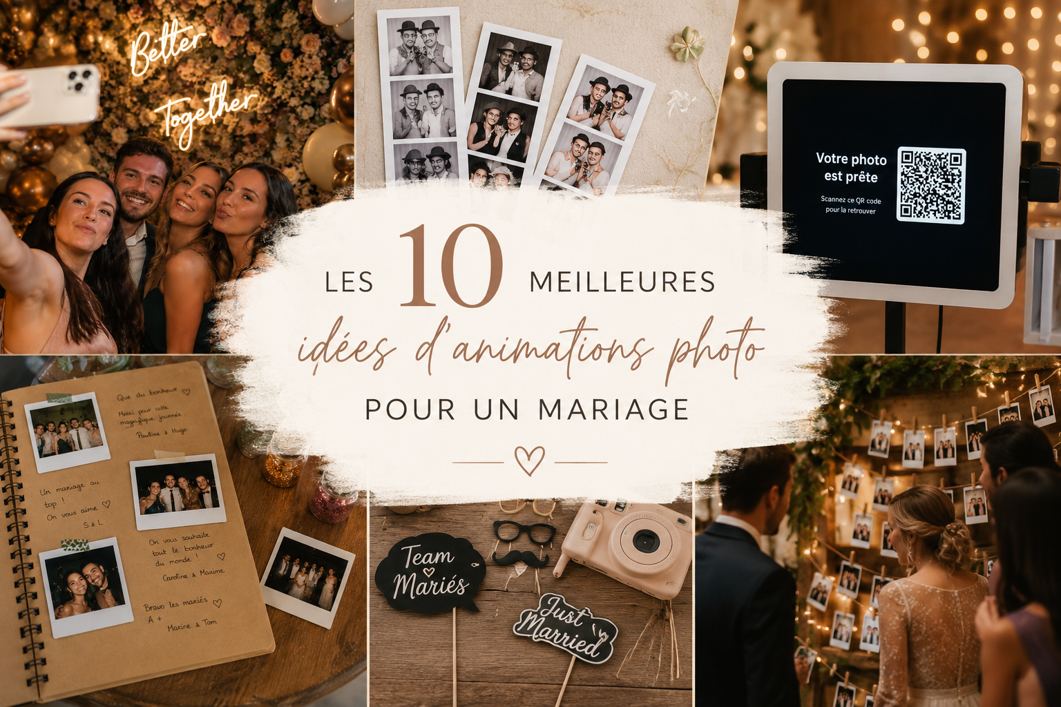 Les 10 meilleures idées d'animations photo pour un mariage